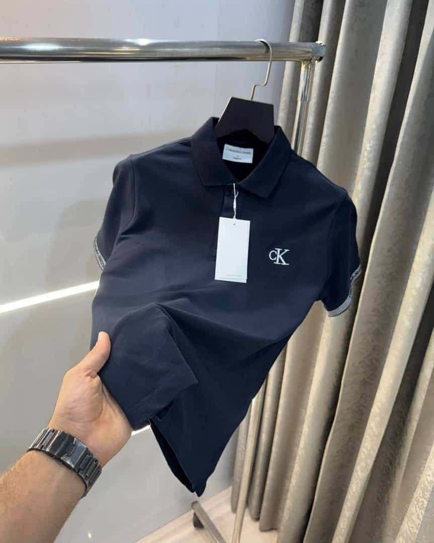 Calvi n Klein Navy Blue Embroidery Logo Premium Polo T-Shirt