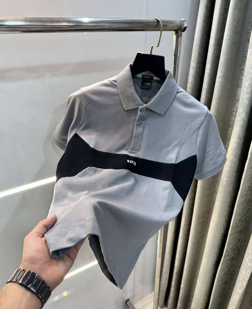 Hugo bos s Grey Premium Classic Polo T-Shirt