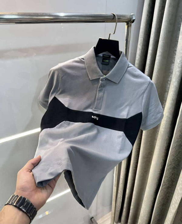Hugo bos s Grey Premium Classic Polo T-Shirt