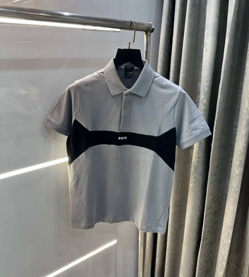 Hugo bos s Grey Premium Classic Polo T-Shirt