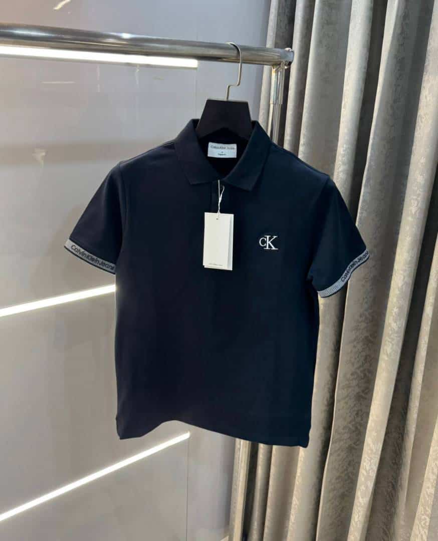 Calvi n Klein Navy Blue Embroidery Logo Premium Polo T-Shirt