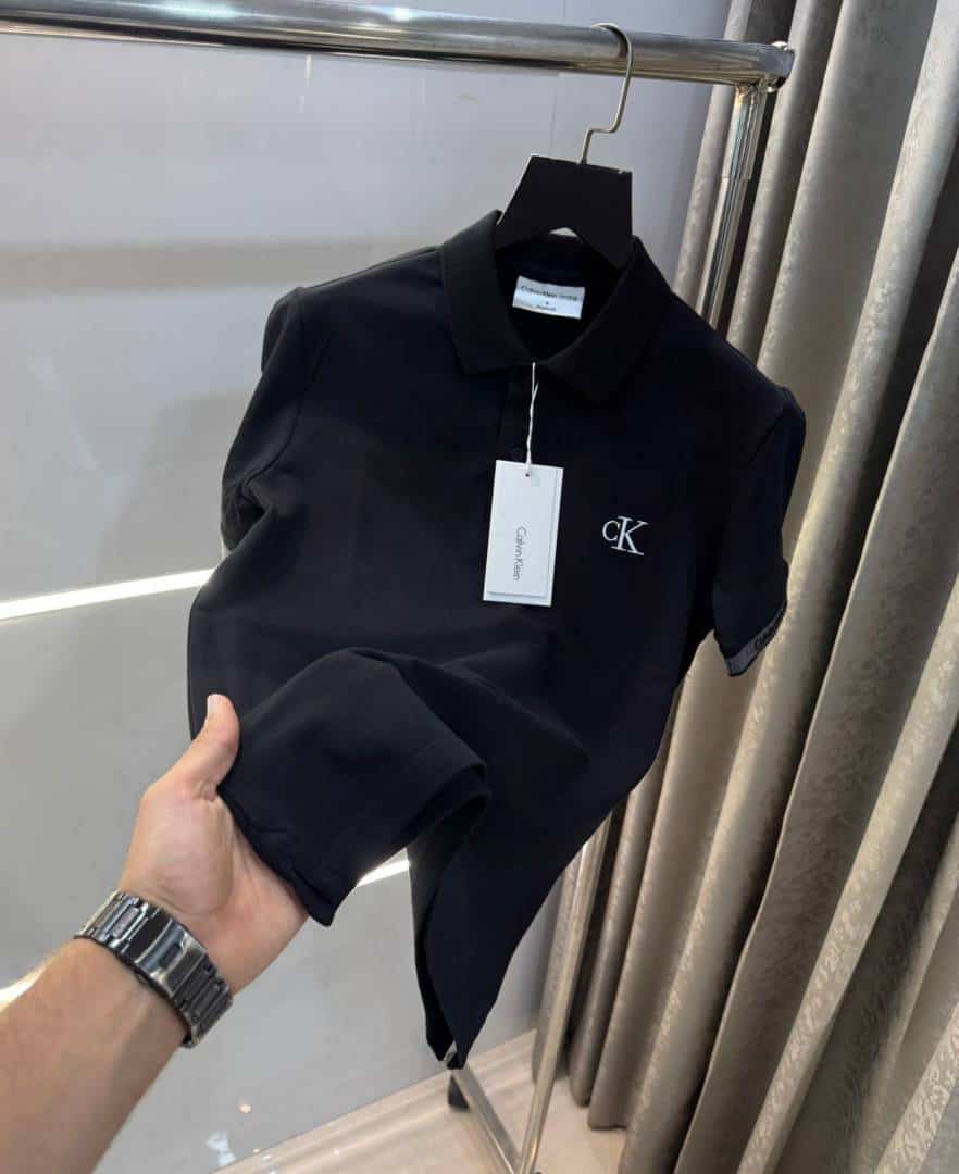 Calvin Klei n Black Embroidery Logo Premium Polo T-Shirt Secondary image