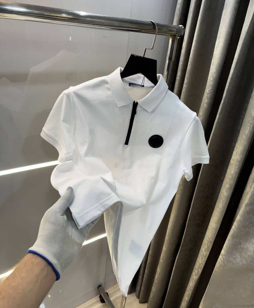 Balmai n Paris White Back Logo Work Imported Polo T-Shirt Main image