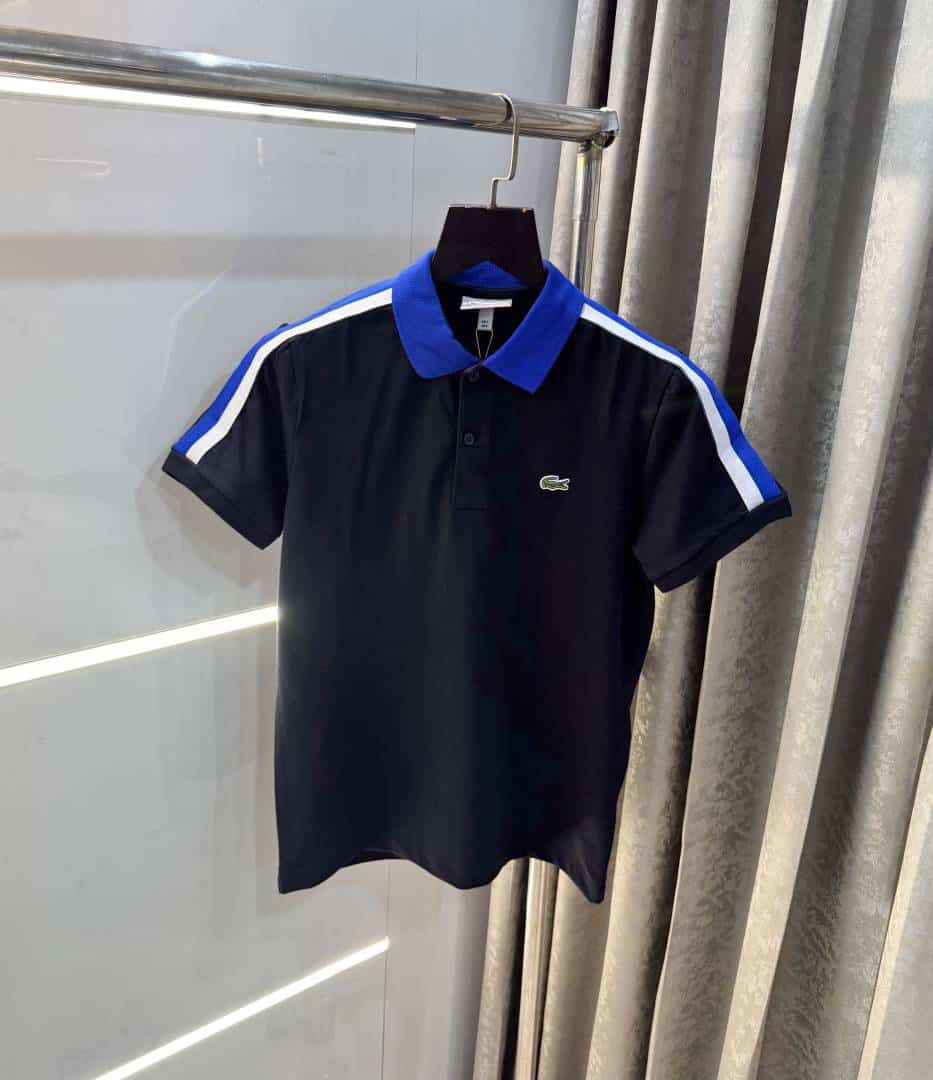 Lacost e Navy Blue Logo Work Premium Polo T-Shirt Secondary image