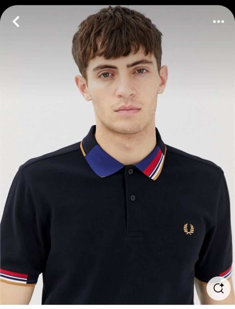 Fredperry Black Embroidery Logo Premium Polo T-Shirt