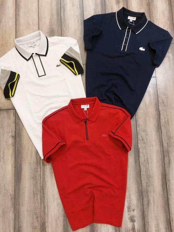 Lacost e Red Logo Work Premium Polo T-Shirt