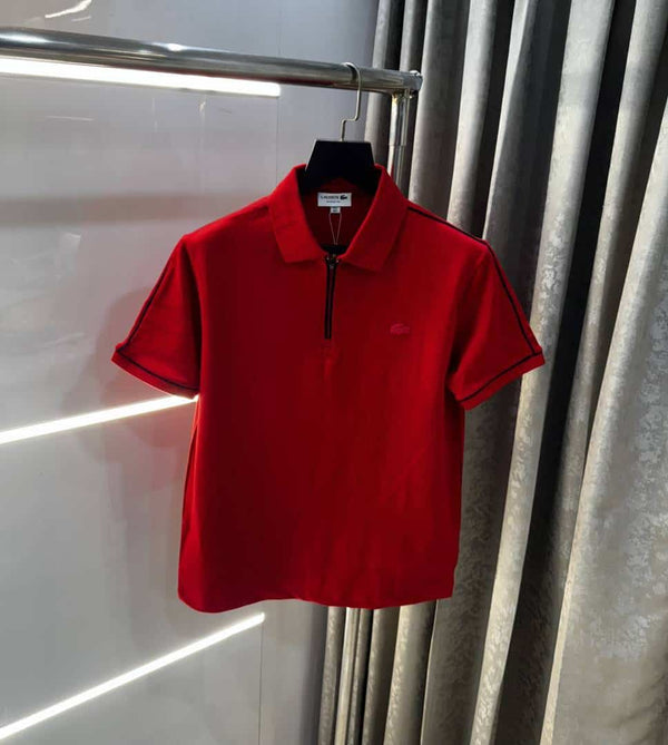 Lacost e Red Logo Work Premium Polo T-Shirt