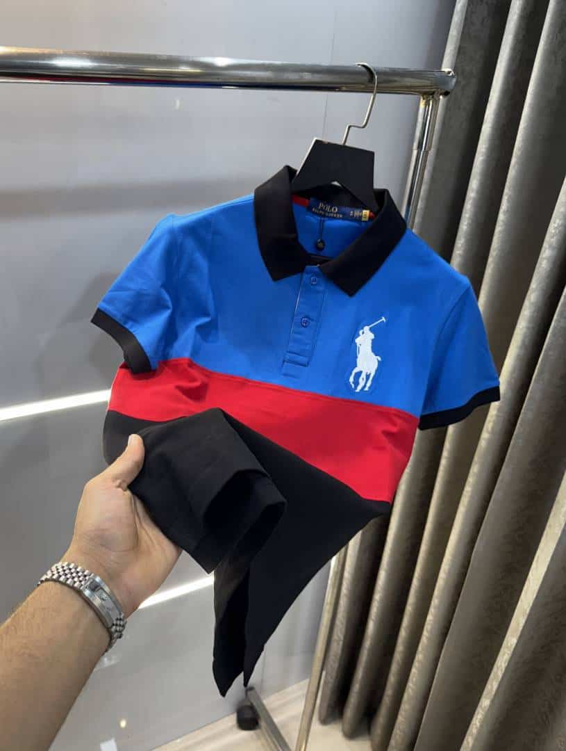 Ralph Laure n Blue Embroidery Logo Premium Polo T-Shirt Main image