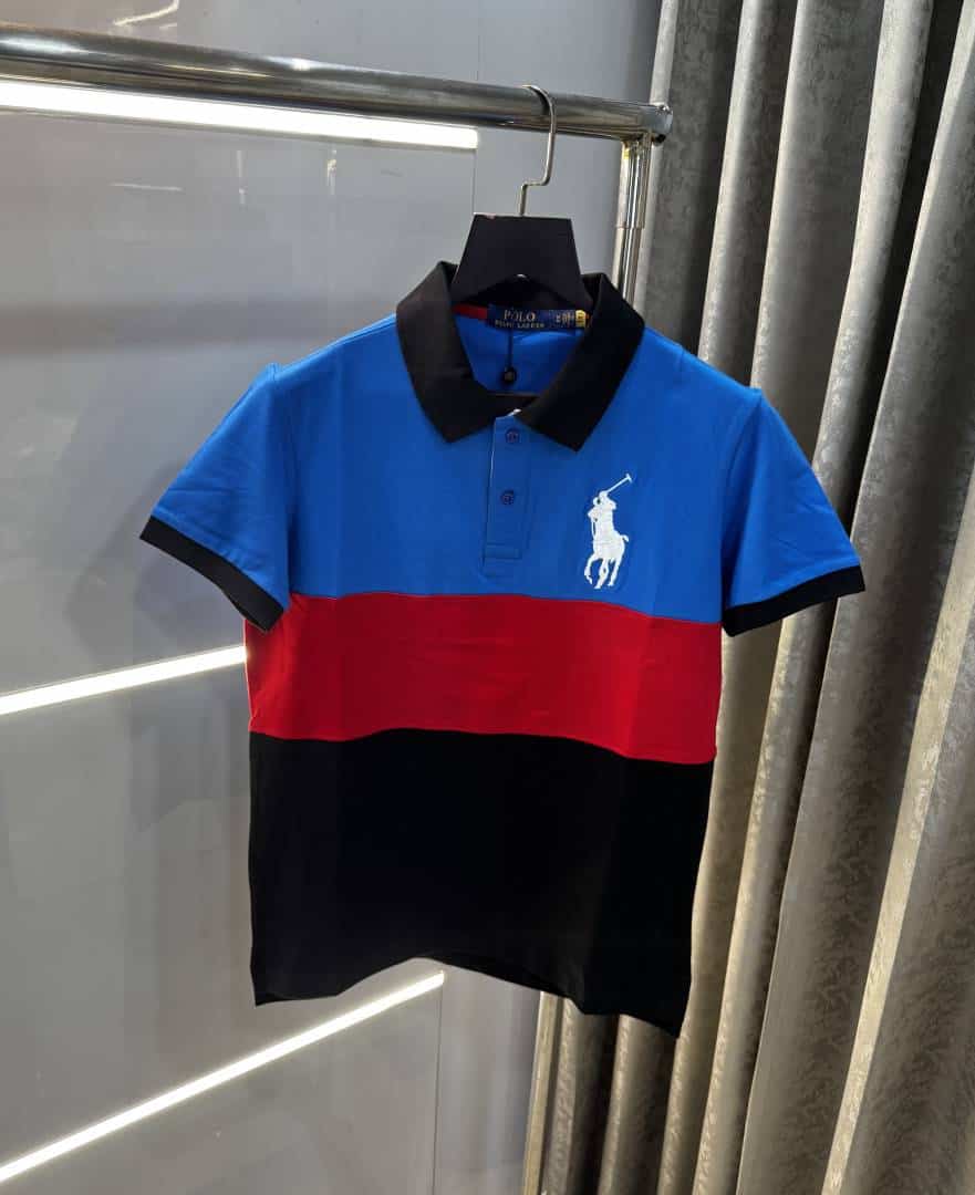 Ralph Laure n Blue Embroidery Logo Premium Polo T-Shirt Secondary image