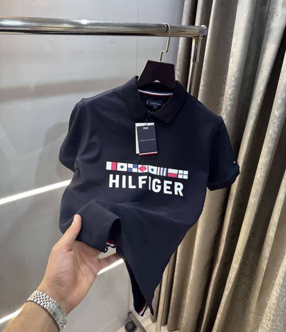 Tomm y Hilfiger Navy Blue Logo Work Premium Polo T-Shirt Main image