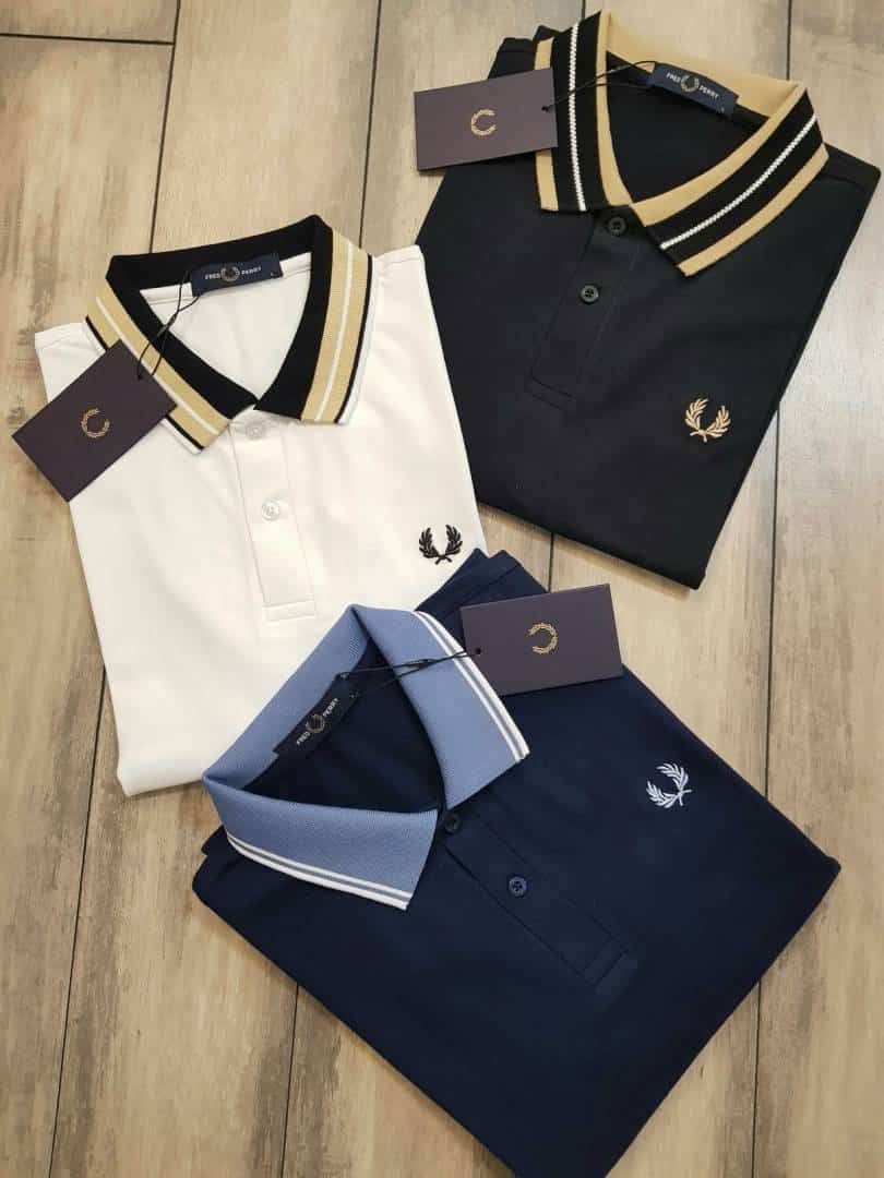 Fredperr y Navy Blue Embroidery Logo Premium Polo T-Shirt Secondary image