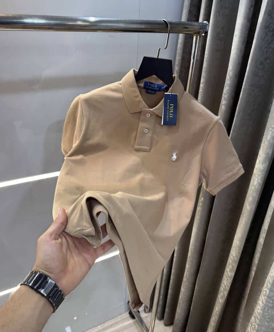 Ralph Lauran Beige Embroidery Logo Classic Polo T-Shirt Secondary image