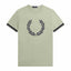 Fredperry Green Logo Print Imported T-Shirt