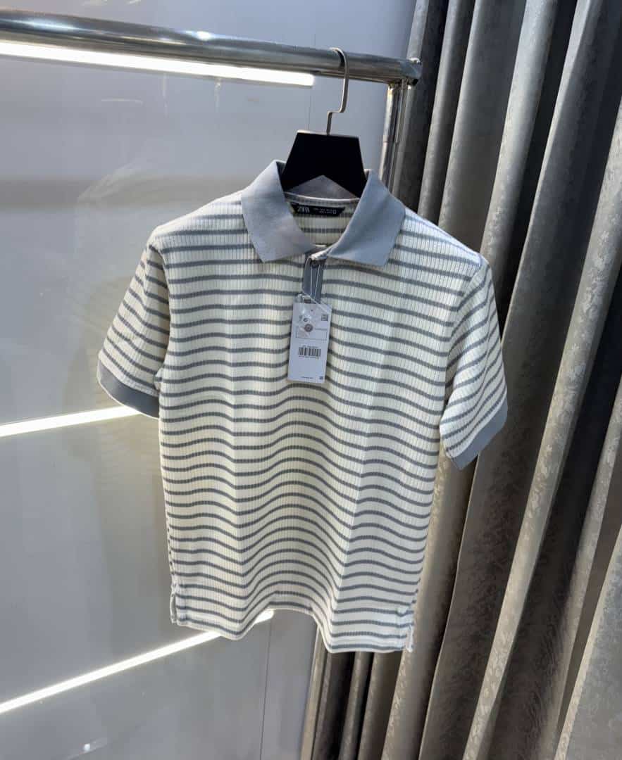 Zar a Grey Premium Knitted Classic Polo T-Shirt