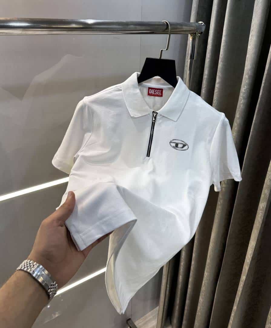Diese l White Logo Work Imported Polo T-Shirt Secondary image