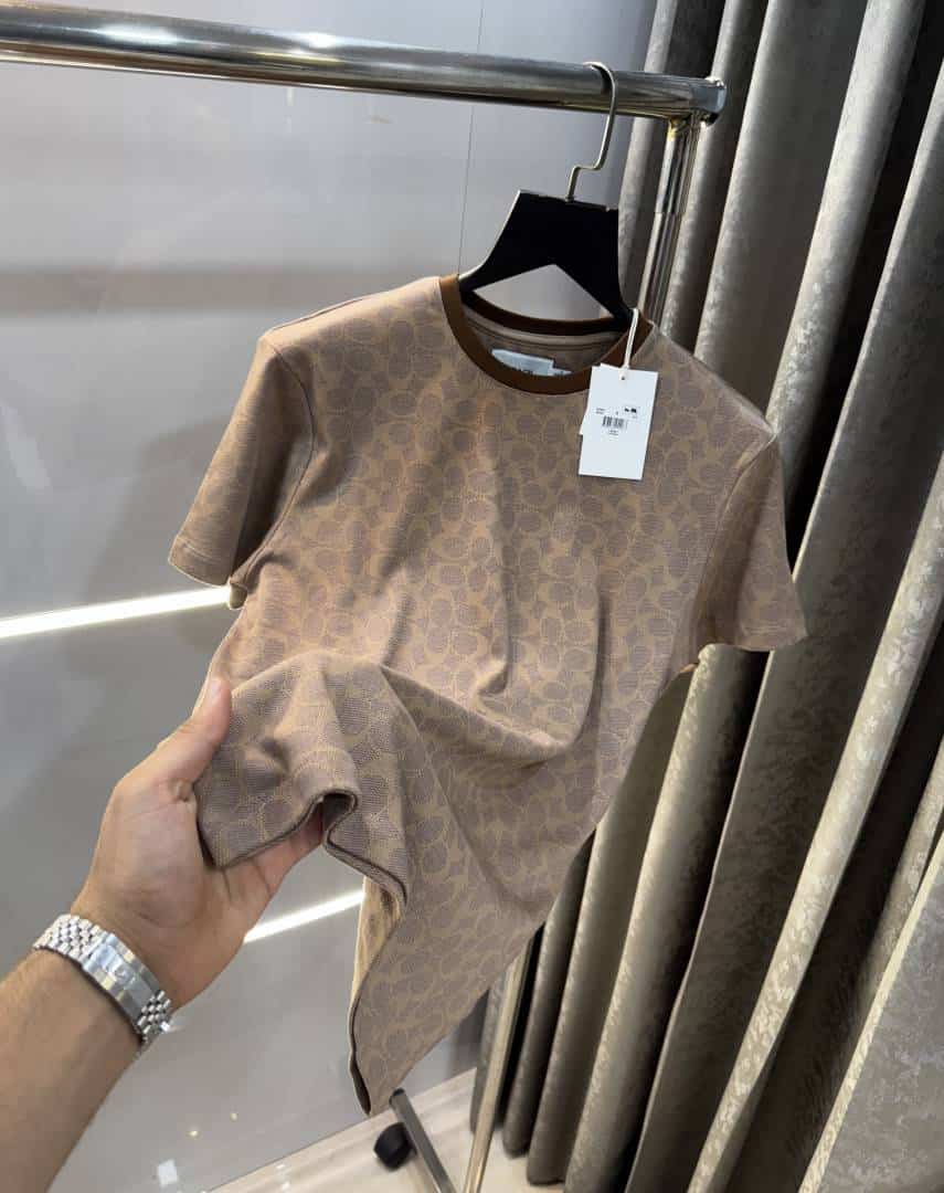 Coac h Beige MonogrAm Imported Premium T-Shirt Secondary image