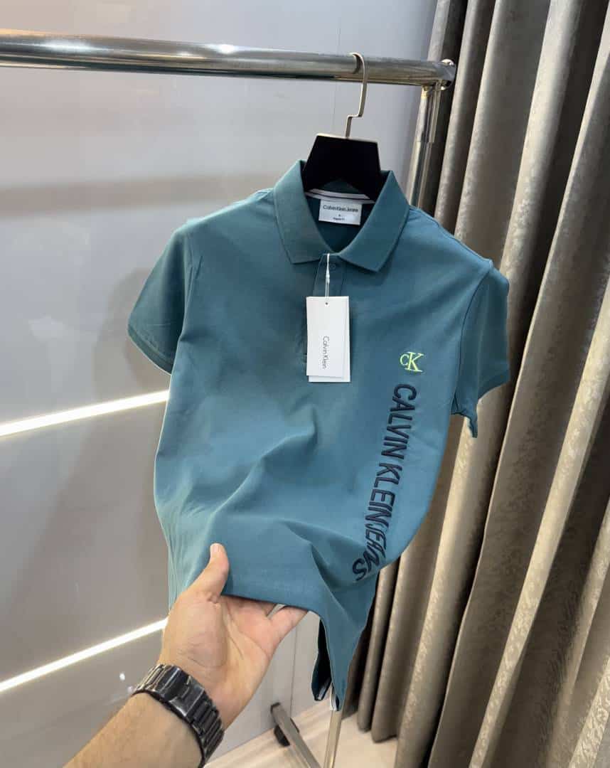 Calvin  Klein English Green Embroidery Logo Premium Polo T-Shirt Main image