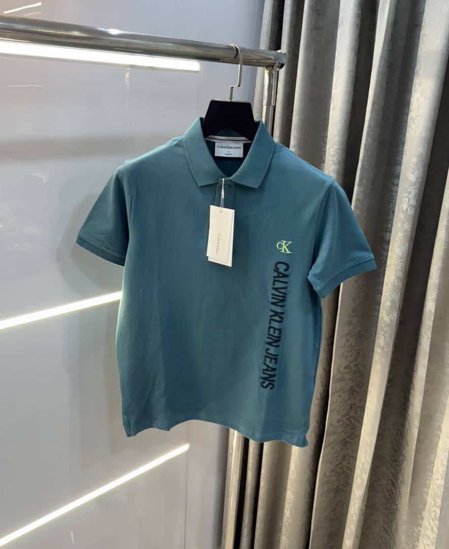 Calvin  Klein English Green Embroidery Logo Premium Polo T-Shirt Secondary image