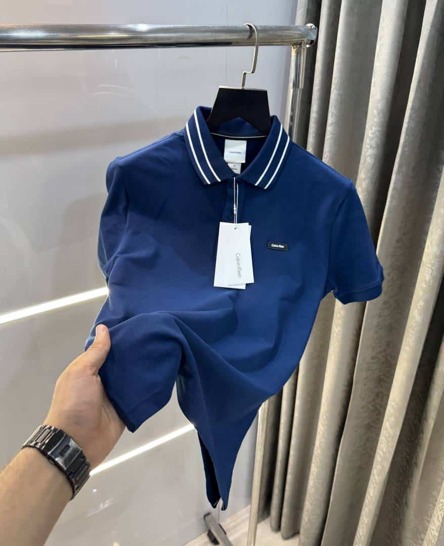 Calvin  Klein Petrol Blue Embroidery Logo Premium Polo T-Shirt Main image
