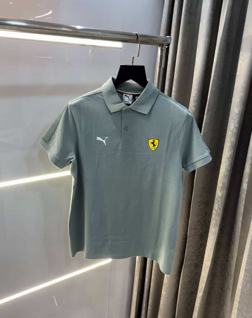 Pum a F3r-RARI Edition Aqua Green Premium Polo T-Shirt Secondary image