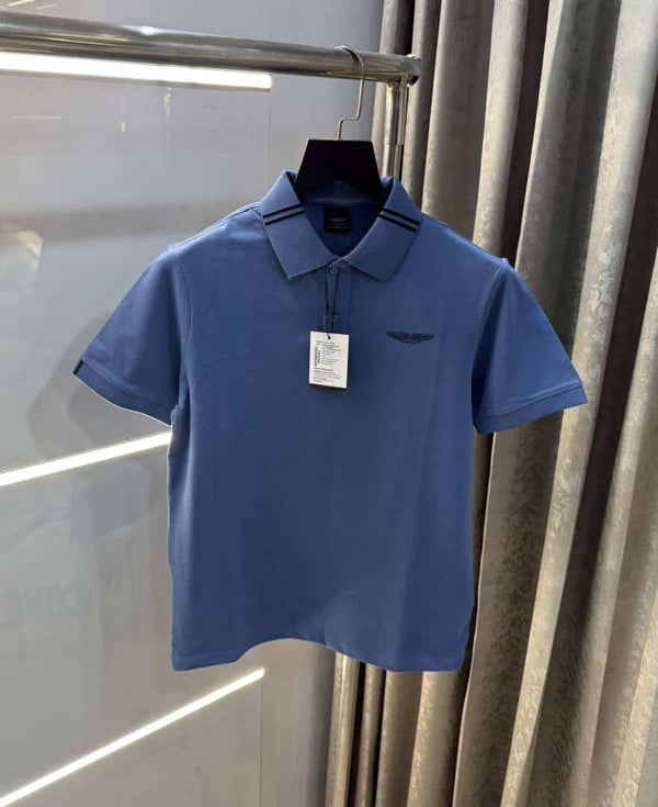 Hacket Blue Premium Classic Polo T-Shirt 004