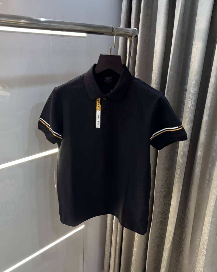 Hacke t Black Premium Classic Polo T-Shirt 004