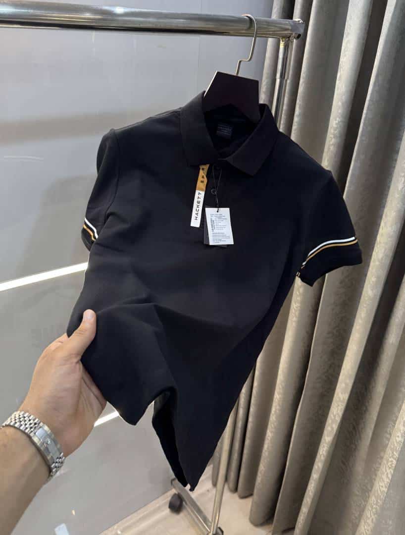 Hacke t Black Premium Classic Polo T-Shirt 004