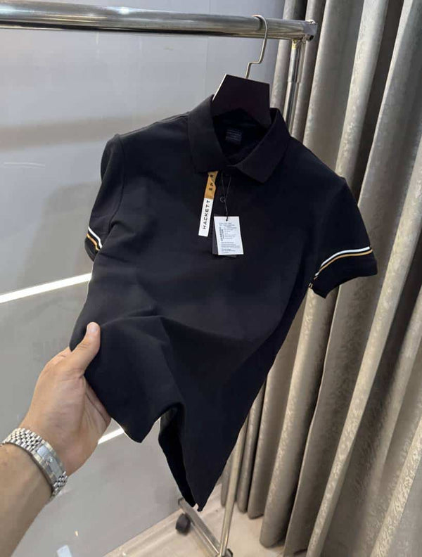 Hacke t Black Premium Classic Polo T-Shirt 004