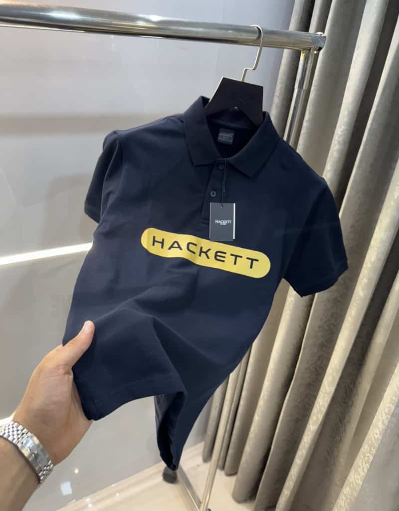 Hacke t Navy Blue Premium Classic Polo T-Shirt 002 Secondary image