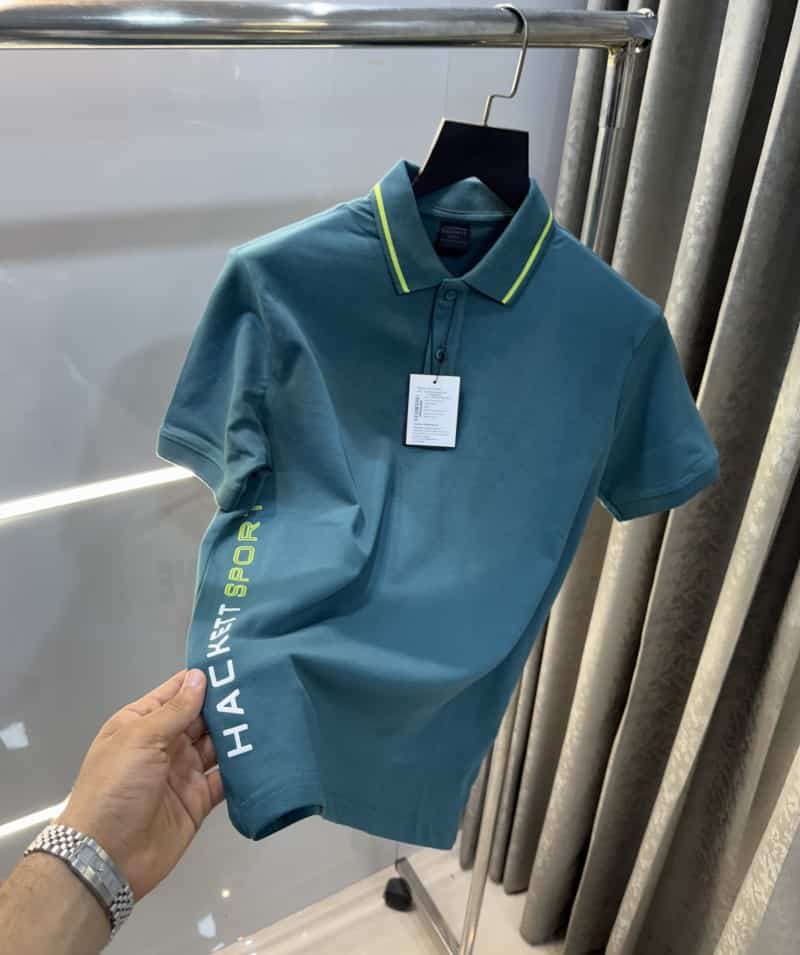 Hacket Sport English Green Premium Classic Polo T-Shirt 001