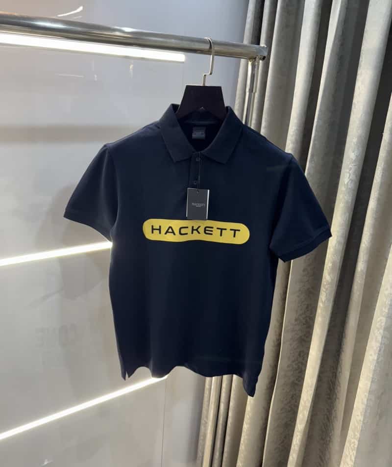 Hacke t Navy Blue Premium Classic Polo T-Shirt 002