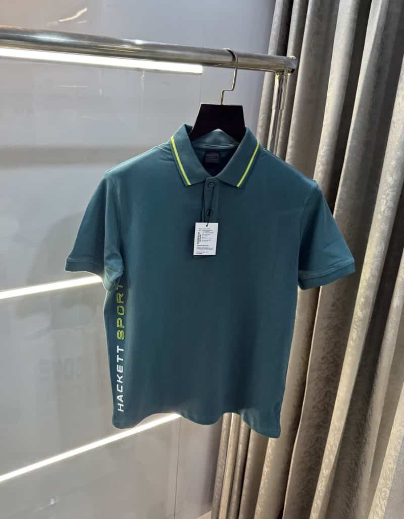 Hacket Sport English Green Premium Classic Polo T-Shirt 001