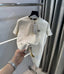 Karl Lagerfeld Beige Logo Patch Imported T-Shirt