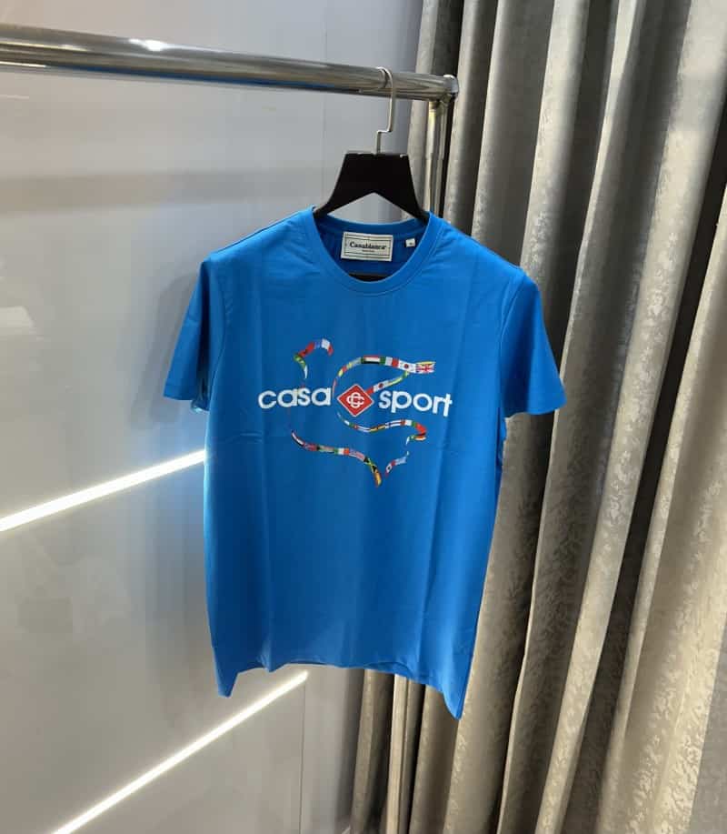Casablanca Blue Logo Print Imported T-Shirt Secondary image