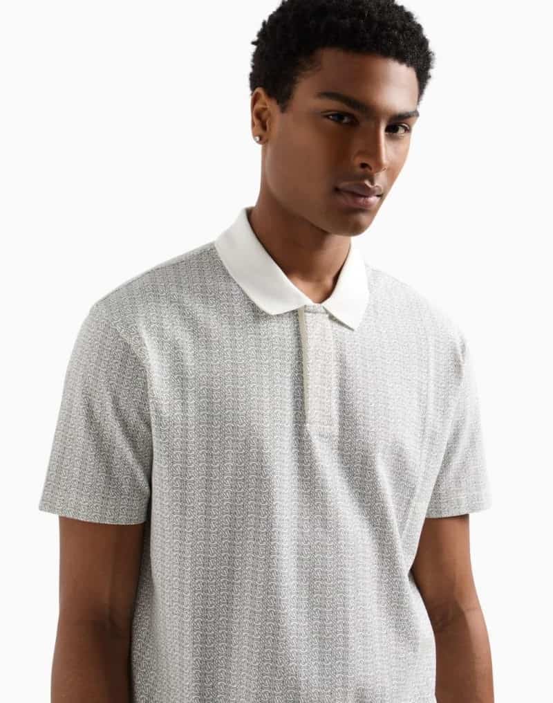 Arman i E...x.change White monogr@m Premium Polo T-Shirt Main image