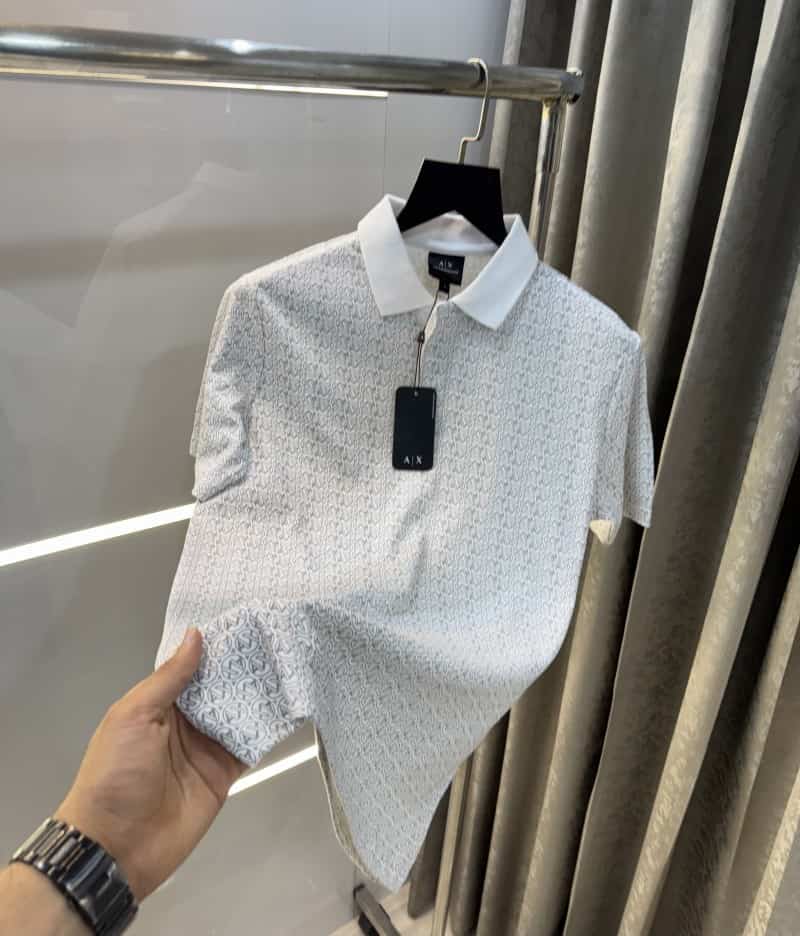Arman i E...x.change White monogr@m Premium Polo T-Shirt Secondary image