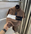 Tomm y Hilfiger Brown Embroidery Logo Premium Polo T-Shirt