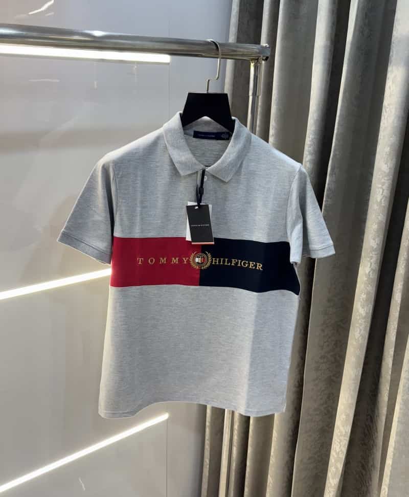 Tomm y Hilfiger Grey Embroidery Logo Premium Polo T-Shirt Secondary image
