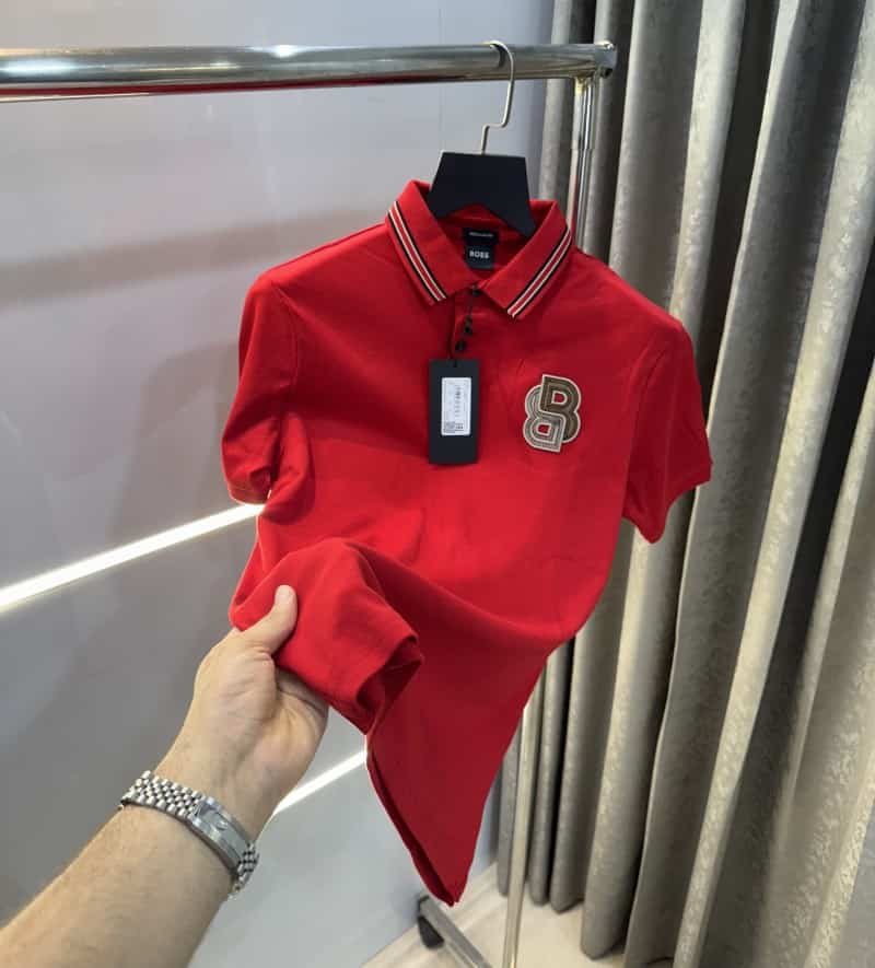 Hug o 60Ss Red Logo Work Premium Polo T-Shirt Main image