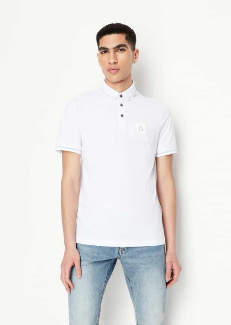 Arman i Exchang a White Patch Logo Premium Polo T-Shirt Main image