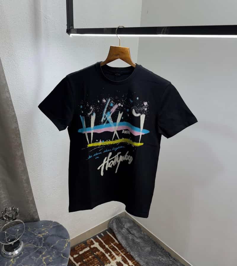 Amir i Black Logo Print Premium Imported T-Shirt Secondary image