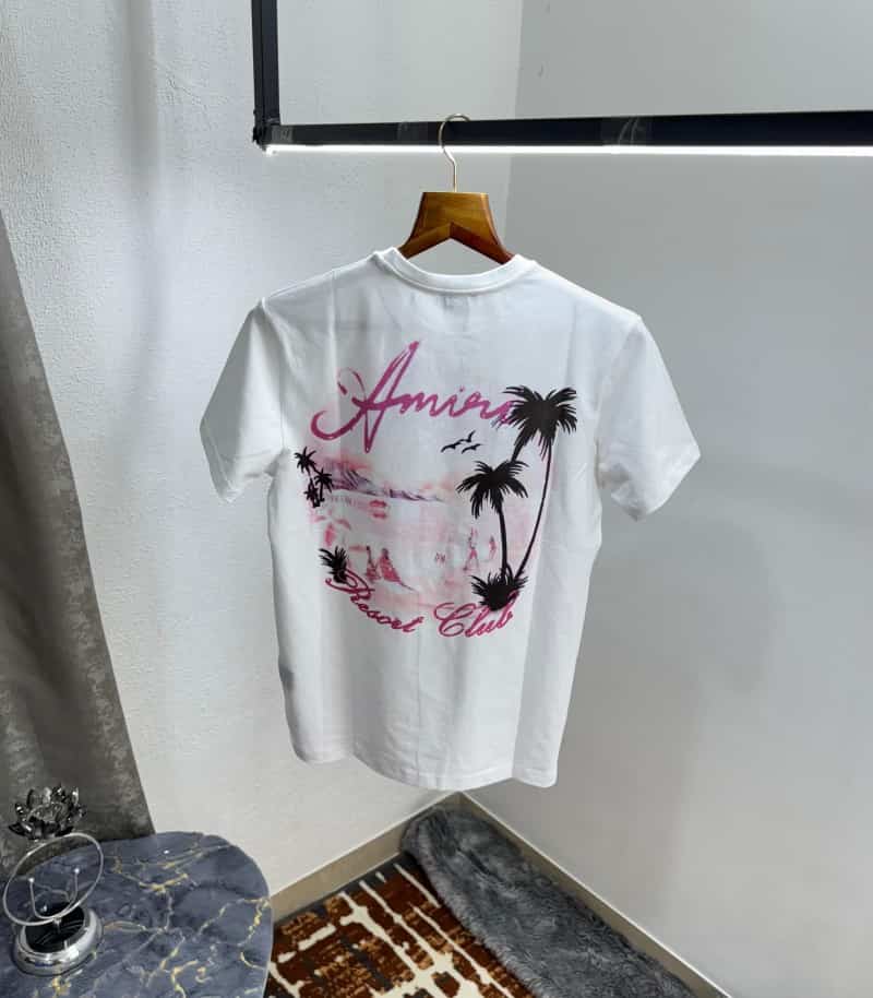 Amir i White Logo Print Premium Designer T-Shirt
