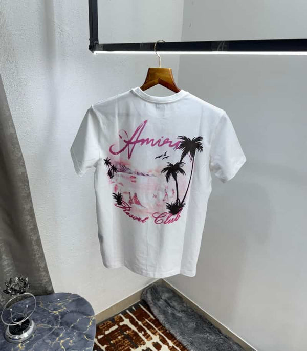Amir i White Logo Print Premium Designer T-Shirt