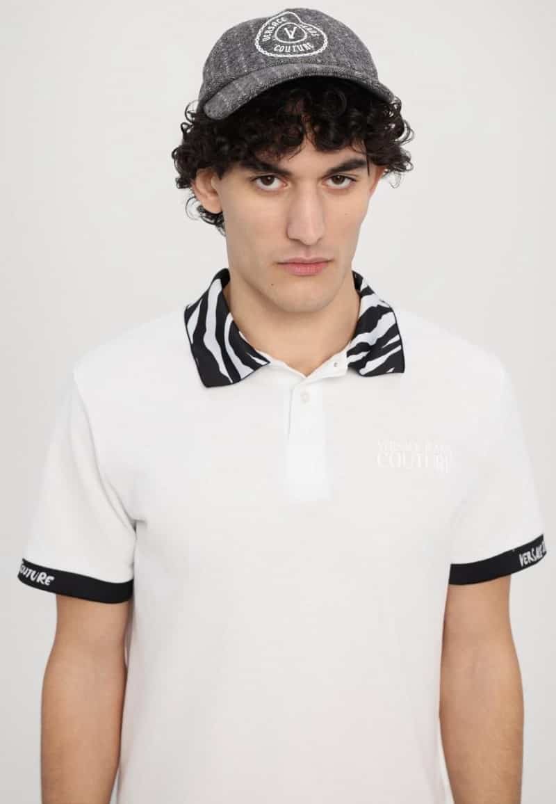 Varsac e Couture White Collar Look Imported Polo T-Shirt Main image