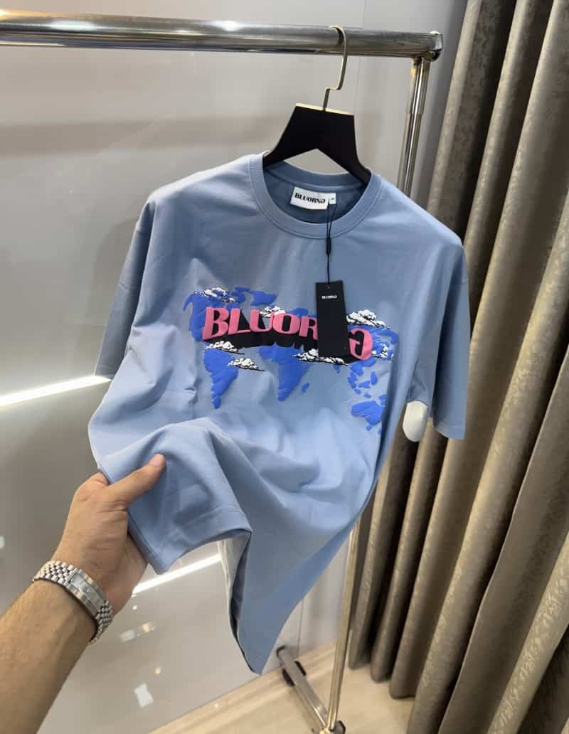 Bluorang Blue Imported Oversized T-Shirt Secondary image