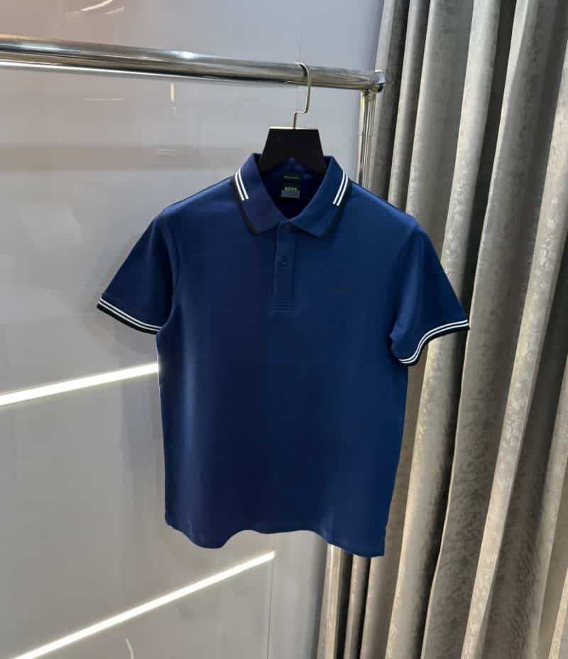 Hugo bos s Petrol Blue Logo Work Premium Polo T-Shirt