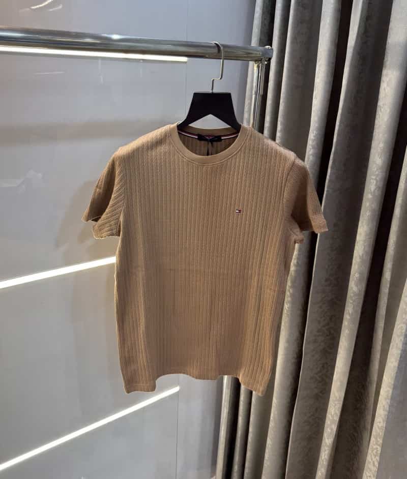Tomm y Hilfiger Beige Knitted Classic T-Shirt Secondary image