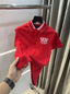 Tomm y Hilfiger Red Embroidery Logo Premium Polo T-Shirt