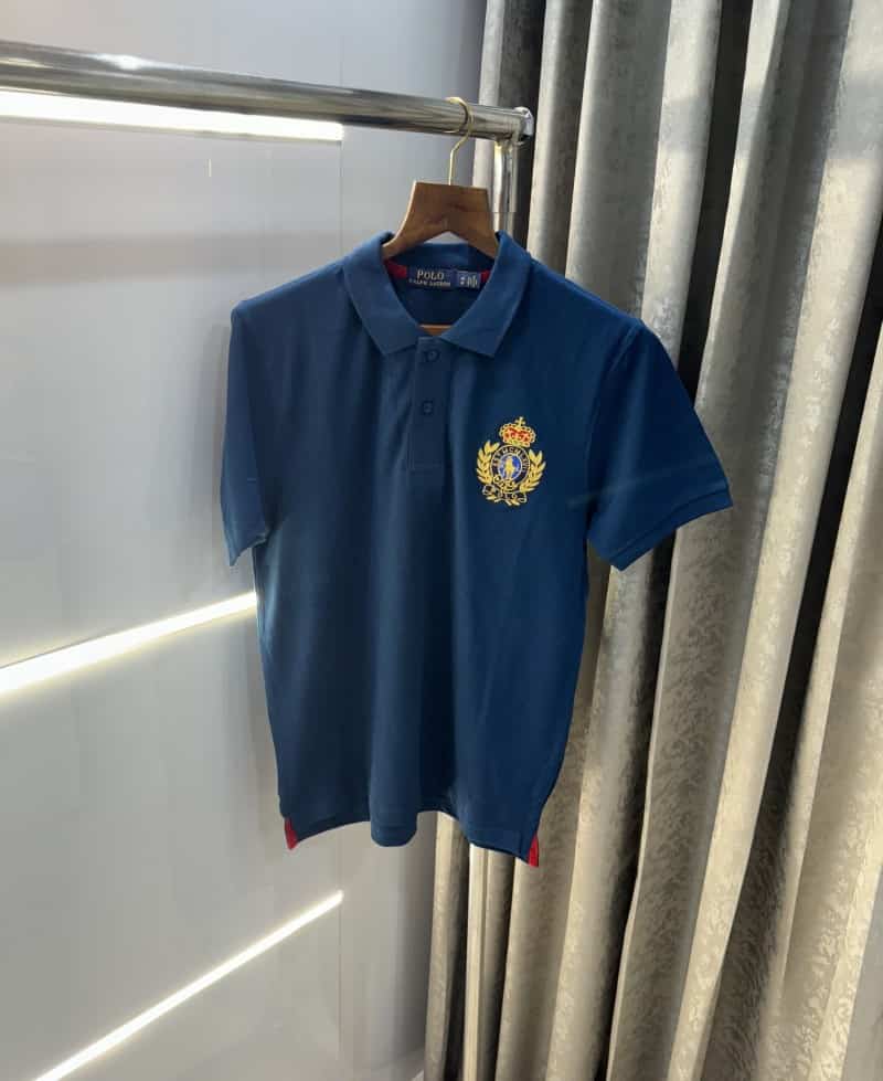 Ralph Laure n Petrol Blue Logo Print Premium Polo T-Shirt Main image