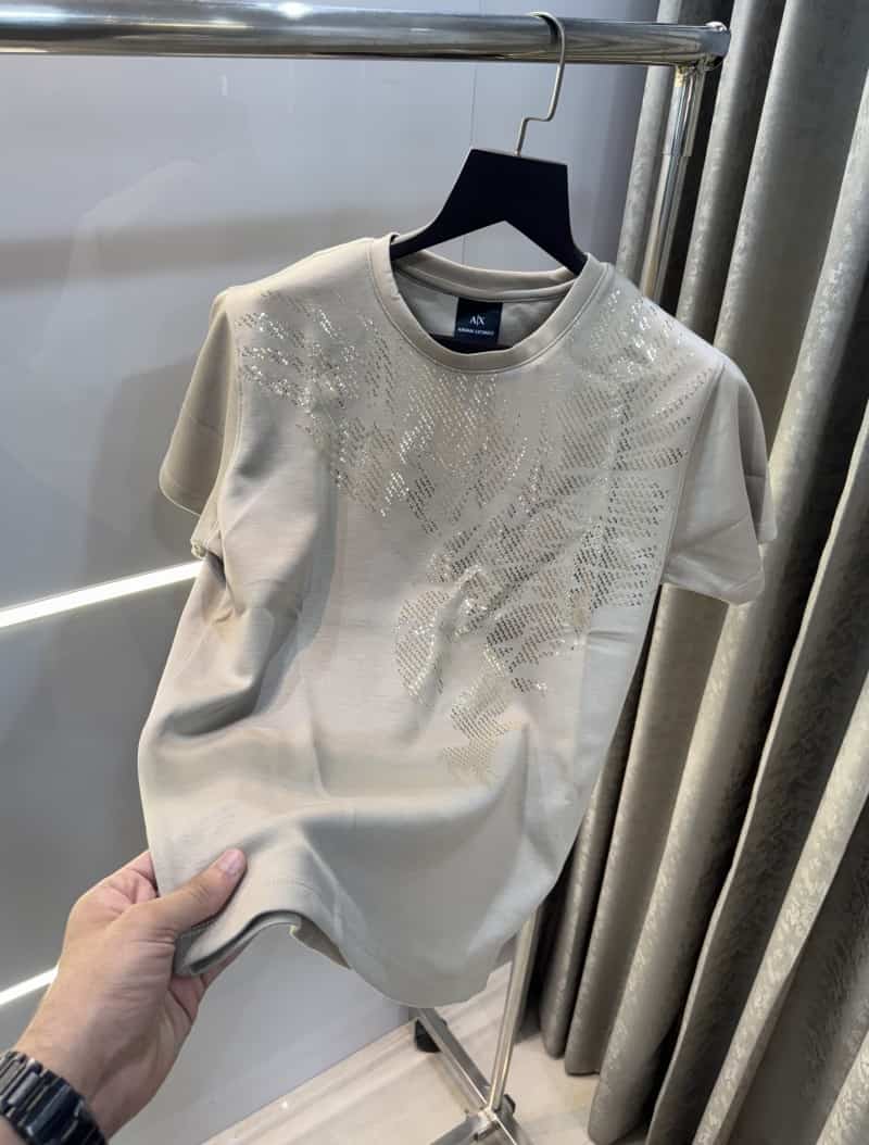 Arman i E...xchange Cream Eagle Print Imported T-Shirt Main image
